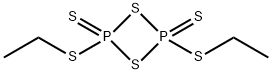 2,4-BIS(ETHYLTHIO)-1,3,2,4-DITHIADIPHOSPHETANE-2,4-DISULFIDE 结构式