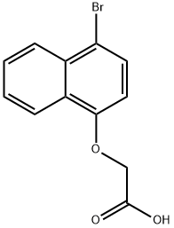2-((4-溴萘-1-基)氧基)乙酸, 82746-69-8, 结构式