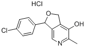 CICLETANINE HYDROCHLORIDE, 82747-56-6, 结构式