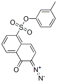 6-ジアゾ-5,6-ジヒドロ-5-オキソ-1-ナフタレンスルホン酸3-メチルフェニル 化学構造式