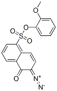 o-anisyl 6-diazo-5,6-dihydro-5-oxonaphthalene-1-sulphonate Struktur