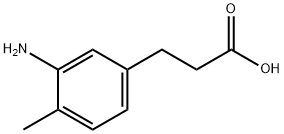 3-(3-アミノ-4-メチルフェニル)プロパン酸 化学構造式