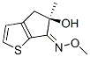 6H-Cyclopenta[b]thiophen-6-one,4,5-dihydro-5-hydroxy-5-methyl-,O-methyloxime,(5R)-(9CI) Struktur