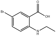 5-ブロモ-2-(エチルアミノ)安息香酸 化学構造式