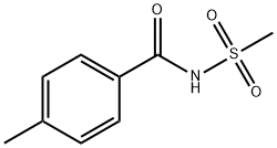 Benzamide, 4-methyl-N-(methylsulfonyl)- (9CI) 化学構造式