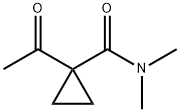 Cyclopropanecarboxamide, 1-acetyl-N,N-dimethyl- (9CI) Struktur