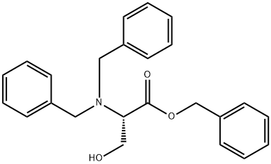 N,N-二苯甲基-L-丝氨酸苯甲酯, 82770-40-9, 结构式