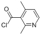 3-Pyridinecarbonyl chloride, 2,4-dimethyl- (9CI) Struktur