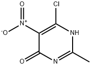 6-氯-2-甲基-5-硝基嘧啶-4(3H)-酮 结构式