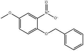 3-硝基-4-苯甲氧基茴香醚 结构式