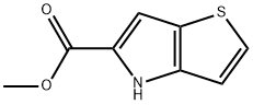 4H-チエノ[3,2-B]ピロール-5-カルボン酸メチル 化学構造式