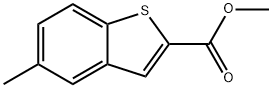 5-METHYL-BENZO[B]THIOPHENE-2-CARBOXYLIC ACID METHYL ESTER Struktur
