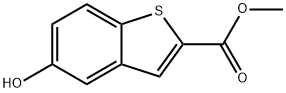 6-HYDROXY-BENZO[B]THIOPHENE-2-CARBOXYLIC ACID METHYL ESTER Struktur