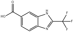 2-TRIFLUOROMETHYL-3H-BENZOIMIDAZOLE-5-CARBOXYLIC ACID Struktur