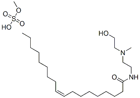N-[2-[(2-hydroxyethyl)methylamino]ethyl]oleamide methyl sulphate Structure