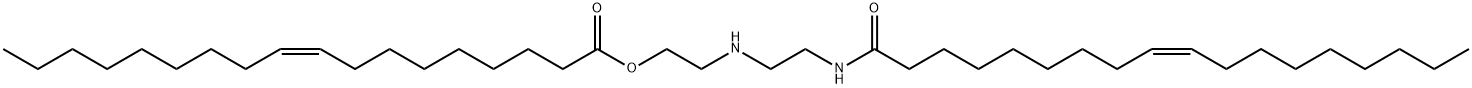 オレイン酸2-[[2-(オレオイルアミノ)エチル]アミノ]エチル 化学構造式