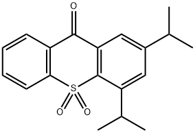 2,4-bis(isopropyl)thioxanthen-9-one 10,10-dioxide Struktur