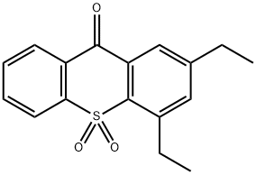 2,4-ジエチル-9H-チオキサンテン-9-オン10,10-ジオキシド 化学構造式