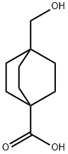 4-(ヒドロキシメチル)ビシクロ[2.2.2]オクタン-1-カルボン酸 化学構造式