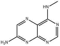 Pteridine, 7-amino-4-(methylamino)- (7CI,8CI),828-85-3,结构式