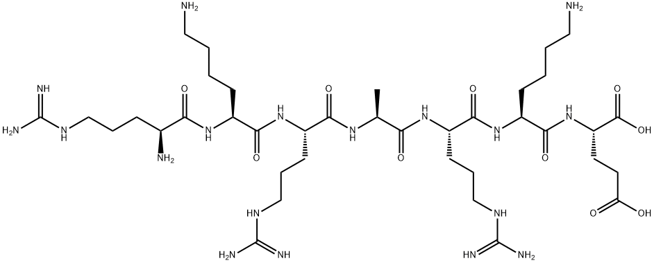 ARG-LYS-ARG-ALA-ARG-LYS-GLU Structure