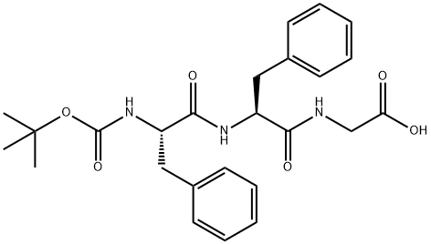 BOC-PHE-PHE-GLY-OH Structure