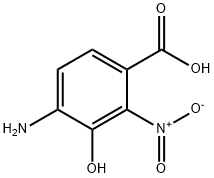 Benzoic acid, 4-amino-3-hydroxy-2-nitro- (9CI) 结构式
