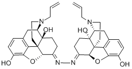 6,6'-アジノビス[4,5α-エポキシ-17-(2-プロペニル)モルフィナン-3,14-ジオール] 化学構造式