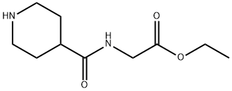 ETHYL 2-(PIPERIDINE-4-CARBOXAMIDO)ACETATE HYDROCHLORIDE Struktur