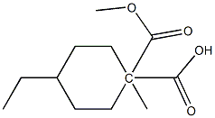 1,1-Cyclohexanedicarboxylicacid,4-ethyl-,dimethylester(9CI) Struktur