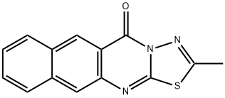 2-Methyl-5H-benzo(g)-1,3,4-thiadiazolo(2,3-b)quinazolin-5-one Struktur