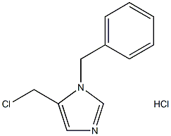 1-(苄基)-5-(氯甲基)咪唑盐酸盐 结构式