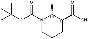 2S,3S-1-BOC-2-METHYL-PIPERIDINE-3-CARBOXYLIC ACID Structure