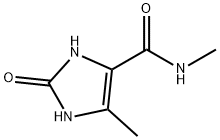 1H-Imidazole-4-carboxamide,  2,3-dihydro-N,5-dimethyl-2-oxo- 结构式