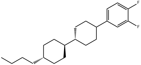 反,反-4-(3,4-二氟苯基)-4''-丁基双环己烷,82832-58-4,结构式