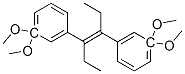3,4-bis(3',3'-dimethoxyphenyl)-3-hexene Structure