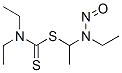 N,N-diethyl-1-[1-(ethyl-nitroso-amino)ethylsulfanyl]methanethioamide Structure