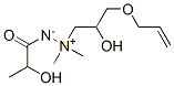 1-[2-Hydroxy-3-(2-propenyloxy)propyl]-2-(2-hydroxypropionyl)-1,1-dimethylhydrazinium-2-ide|