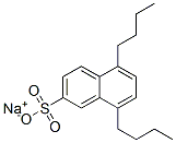 5,8-ジブチル-2-ナフタレンスルホン酸ナトリウム 化学構造式