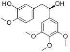 (R)-3-ヒドロキシ-4-メトキシ-α-(3,4,5-トリメトキシフェニル)ベンゼンエタノール 化学構造式