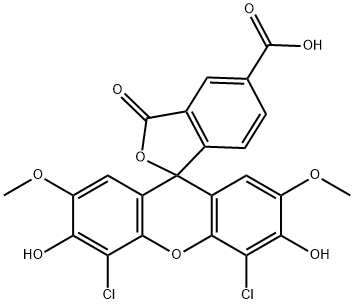 4',5'-Dichloro-3',6'-dihydroxy-2',7'-dimethoxy-3-oxo-3H-spiro[isobenzofuran-1,9'-xanthene]-5-carb Struktur