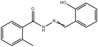 (E)-N'-(2-羟基苯亚甲基)-2-甲基苯甲酰肼 结构式