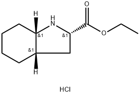 L-八氢吲哚-2-羧酸乙酯盐酸盐 结构式