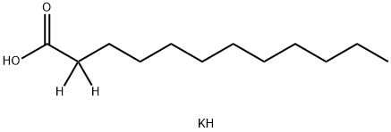 月桂酸钾-D2, 82867-25-2, 结构式