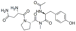 acetyl-asparaginyl-prolyl-methyltyrosinamide Struktur