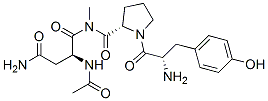 acetyl-tyrosyl-prolyl-methylasparaginamide Structure