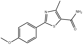 2-(4-methoxyphenyl)-4-methyl-1,3-thiazole-5-carboxamide Structure
