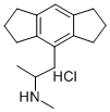 1,2,3,5,6,7-Hexahydro-N,alpha-dimethyl-s-indacene-4-ethanamine hydroch loride Structure