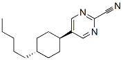 5-(4-pentylcyclohexyl)- ,trans-2-Pyrimidinecarbonitrile Structure