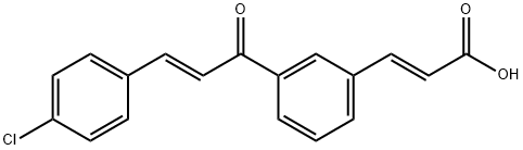 2-Propenoic acid, 3-(3-(3-(4-chlorophenyl)-1-oxo-2-propenyl)phenyl)-,  (E,E)-|